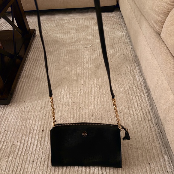 Tory Burch Black Crossbody Bag with Gold Accents - Picture 3 of 3